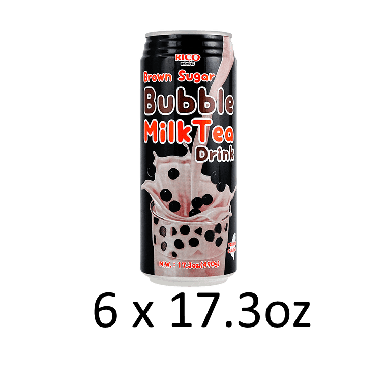RICO Milk Tea with Boba Brown Sugar Flavor 17.3oz - A&E Foodstore