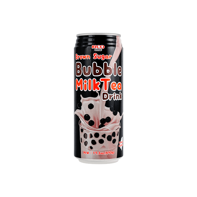RICO Milk Tea with Boba Brown Sugar Flavor 17.3oz - A&E Foodstore