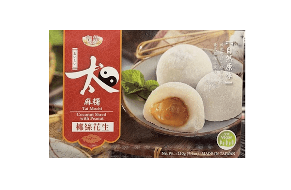 ROYAL FAMILY Coconut Shred w Peanut Mochi 210G - A&E Foodstore