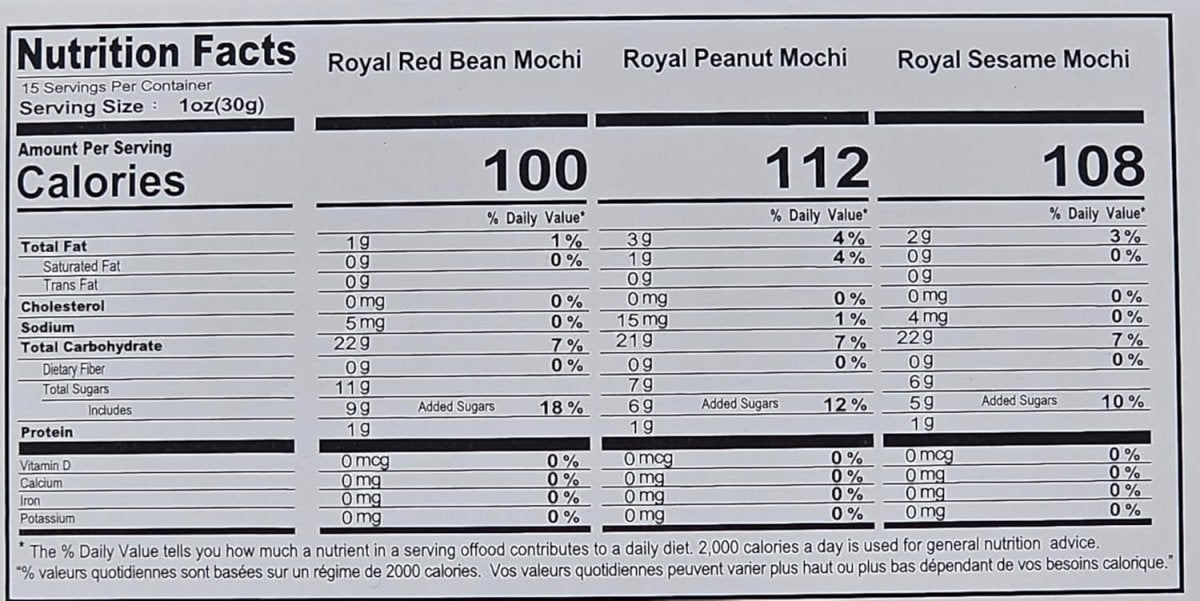 Royal Family Japanese Rice Cake Mochi Mixed (Red Bean, Peanut, Sesame) 15.9 oz - A&E Foodstore