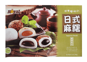 Royal Family Japanese Rice Cake Mochi Mixed (Red Bean, Peanut, Sesame) 15.9 oz - A&E Foodstore
