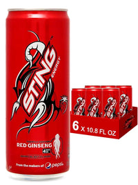 Sting Nuoc Tang Luc Energy Drink with Red Ginseng, Strawberry Flavor 11 oz