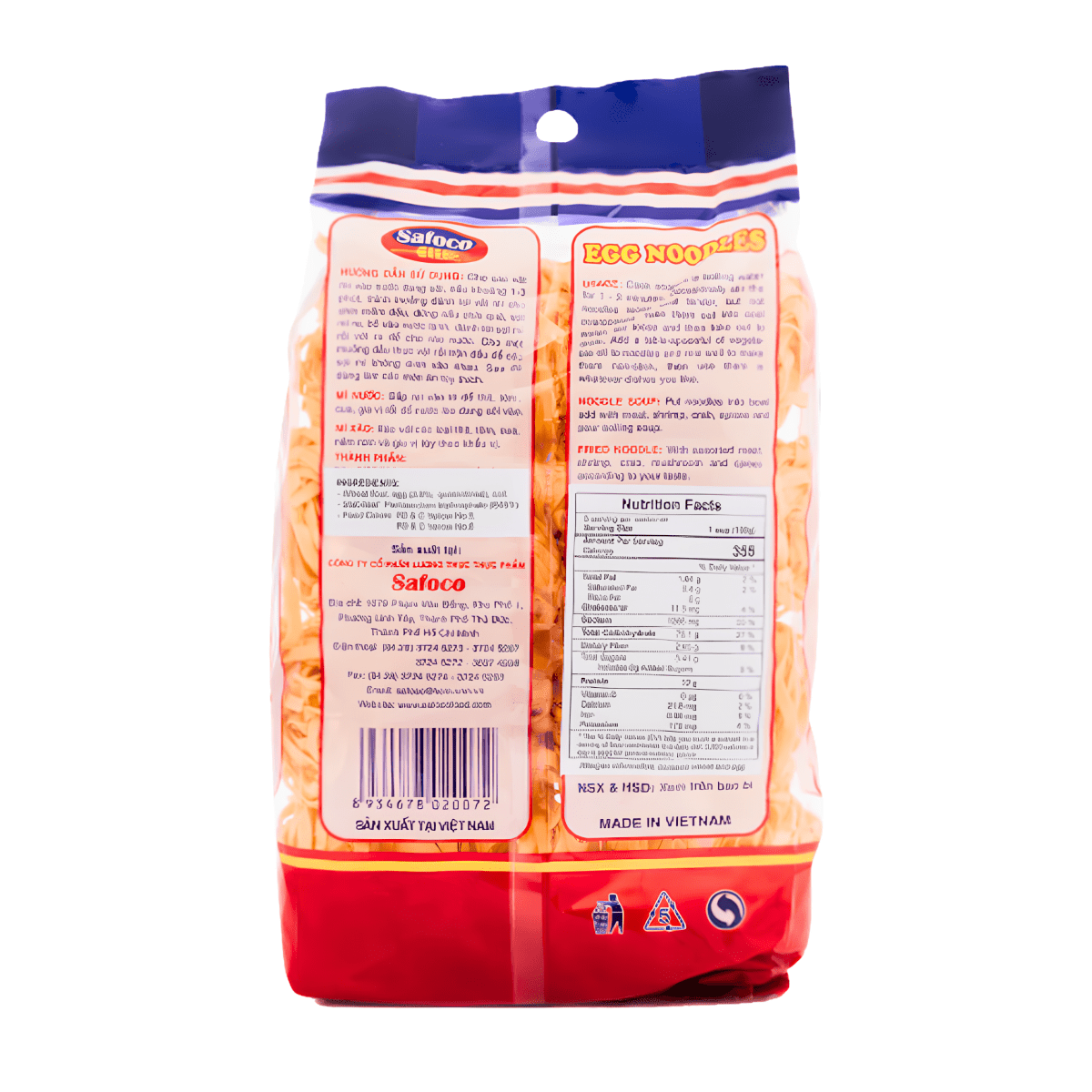 Safoco Premium Thick Egg Noodle 500 g - A&E Foodstore