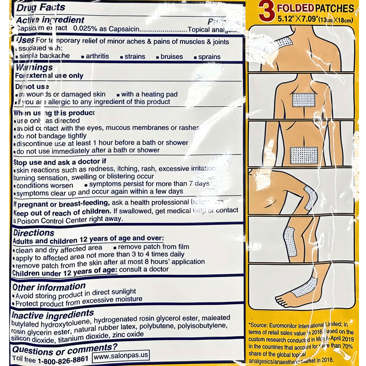 Salonpas Hot Capsicum Patch - A&E Foodstore