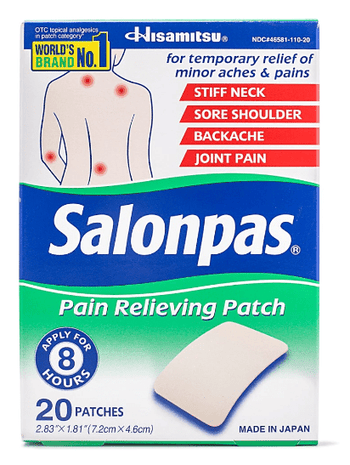 Salonpas Pain Relieving Patch 20 Sheets 1 each - A&E Foodstore