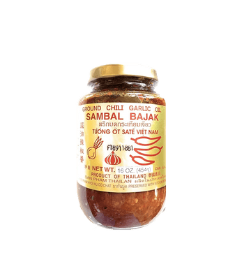 Sambal Bajak Ground Chili Garlic Oil Paste 454g - A&E Foodstore