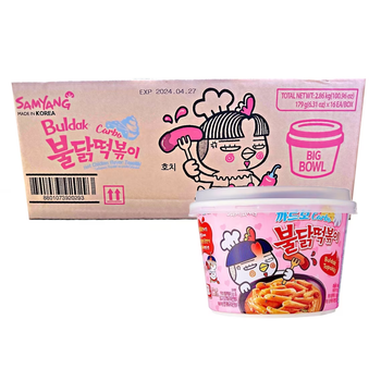 Samyang Buldak Carbo Hot Chicken Flavour Topokki Bowl - A&E Foodstore