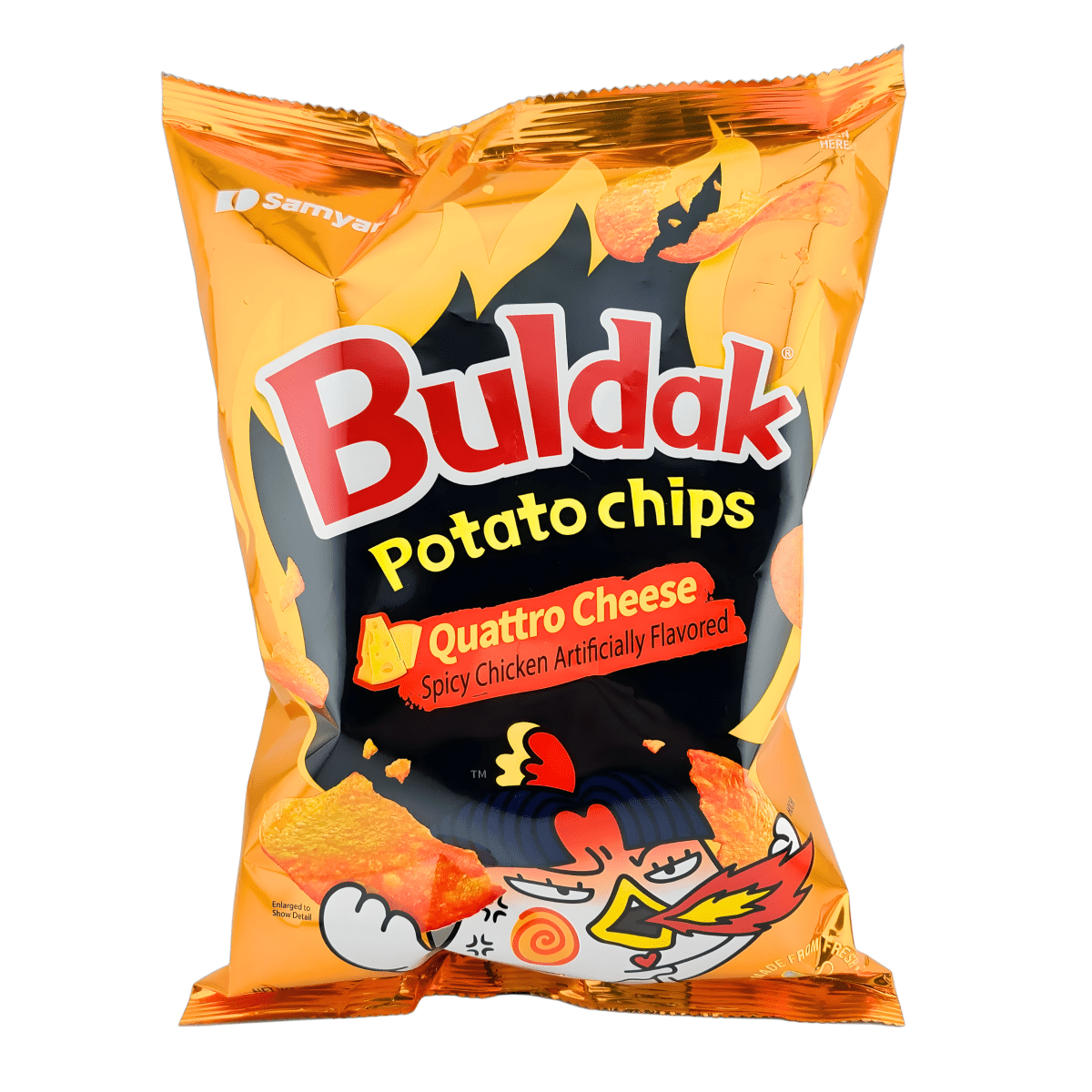 [SAMYANG] Buldak Potato Chips Quattro Cheese - 4.23oz - A&E Foodstore