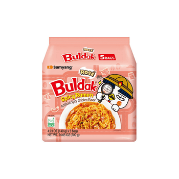 [Samyang] Buldak Rosé Ramen Bags - 24.65 oz - A&E Foodstore
