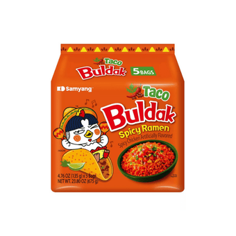 [Samyang] Buldak Taco Ramen Bags - 23.8 oz