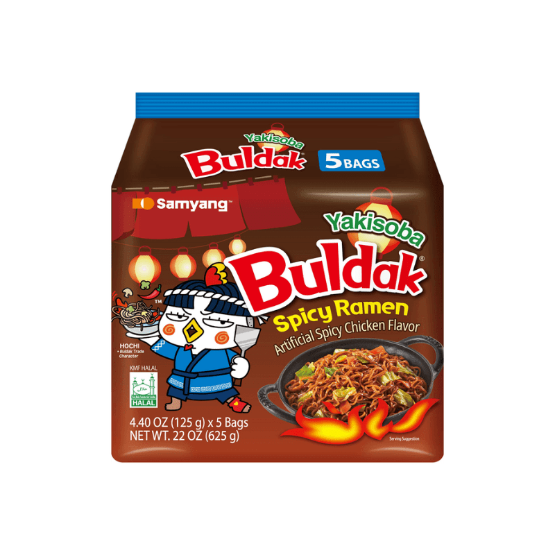 [Samyang] Buldak Yakisoba Spicy Bags - 4.4 oz - A&E Foodstore