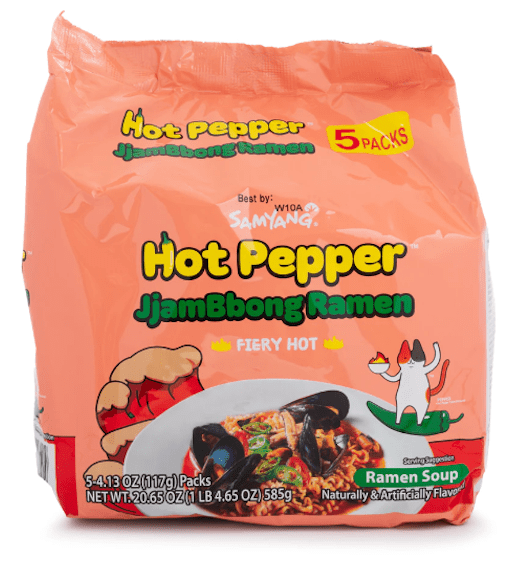 Samyang Hot Pepper Jjambbong Ramen - A&E Foodstore