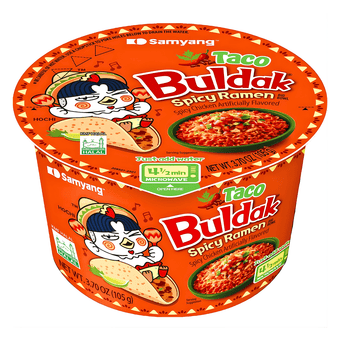 [Samyang] Taco Buldak Spicy Ramen Noodles - 3.7oz