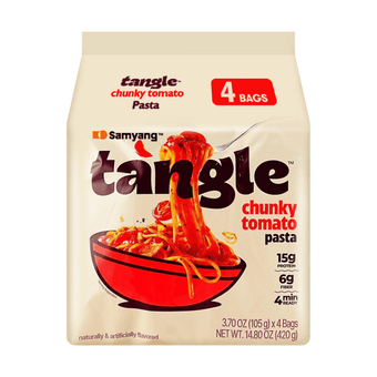 [Samyang] Tangle Chunky Tomato Pasta - 4 x 105 g