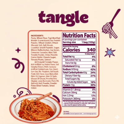 [SAMYANG] Tangle Chunky Tomato Pasta - 4 x 105 g - A&E Foodstore