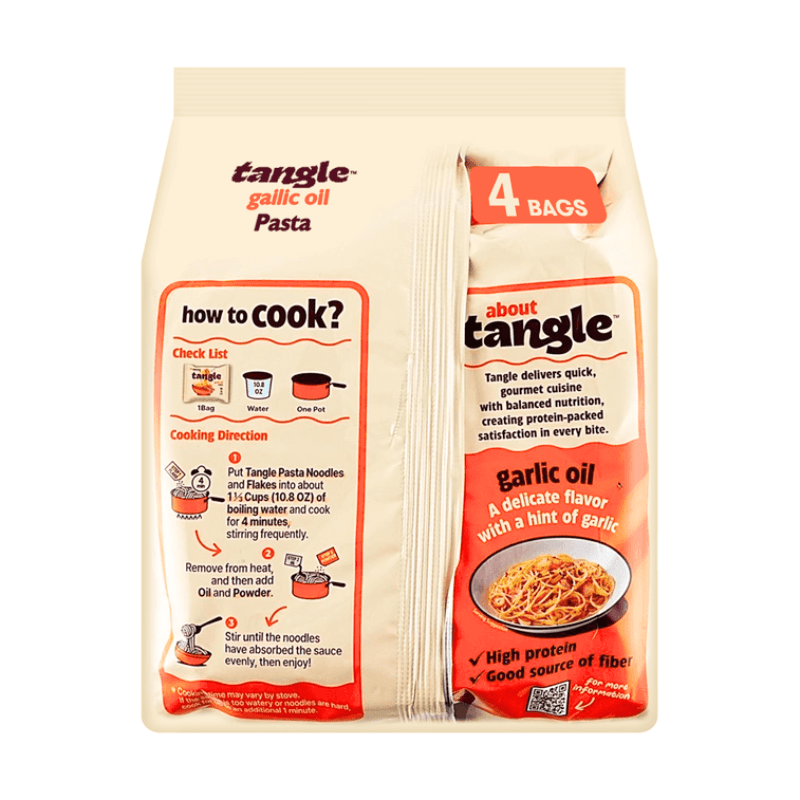 [SAMYANG] Tangle Garlic Oil Pasta - 4 x 100 g - A&E Foodstore
