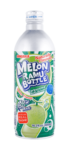 Sangaria Melon Ramu Bottle Fruit Soft Drink 16.2oz - A&E Foodstore