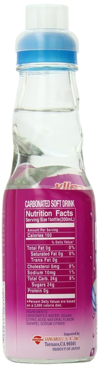 Sangaria Natural Ramune Grape 200ml - A&E Foodstore