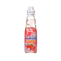 Sangaria Ramune Marble Soft Drink Strawberry Flavor 200ml - A&E Foodstore