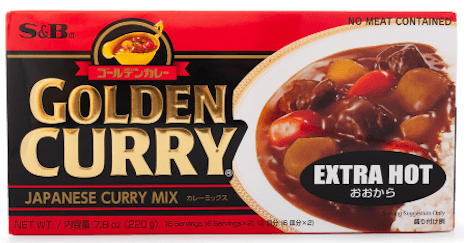 S&B Golden Curry Sauce Mix Extra Hot 7.8 oz - A&E Foodstore