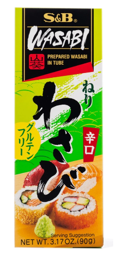 S&B wasabi Tube Family Size 3.17 oz - A&E Foodstore