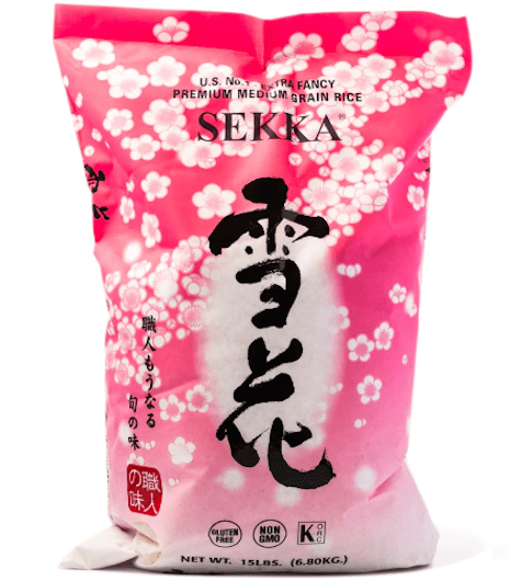 Sekka Premium Japanese Medium Grain Rice 15 lb - A&E Foodstore