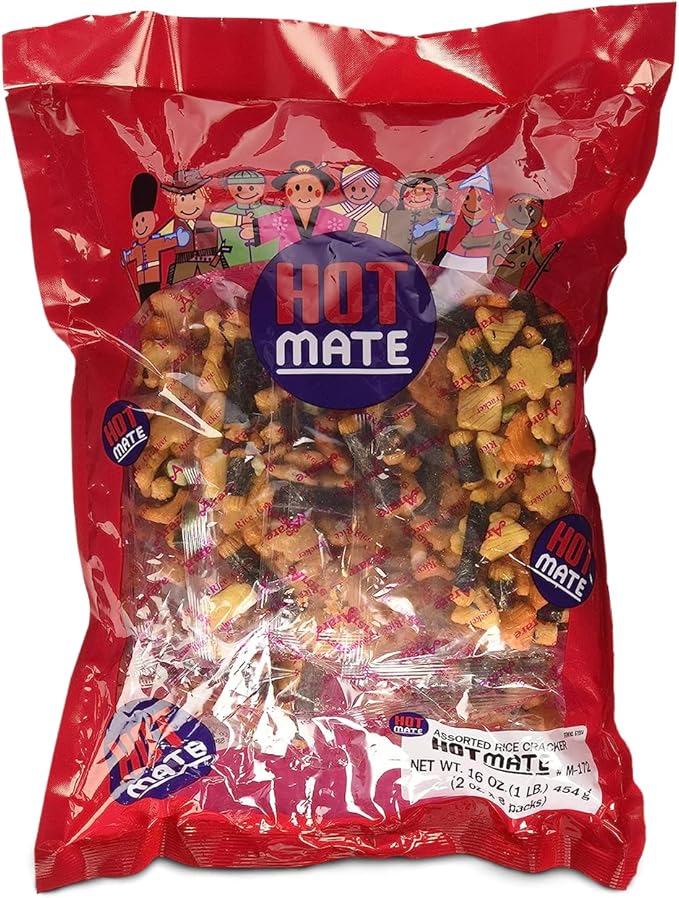 Shirakiku Hot Mate Assorted Rice Cracker 16oz - A&E Foodstore