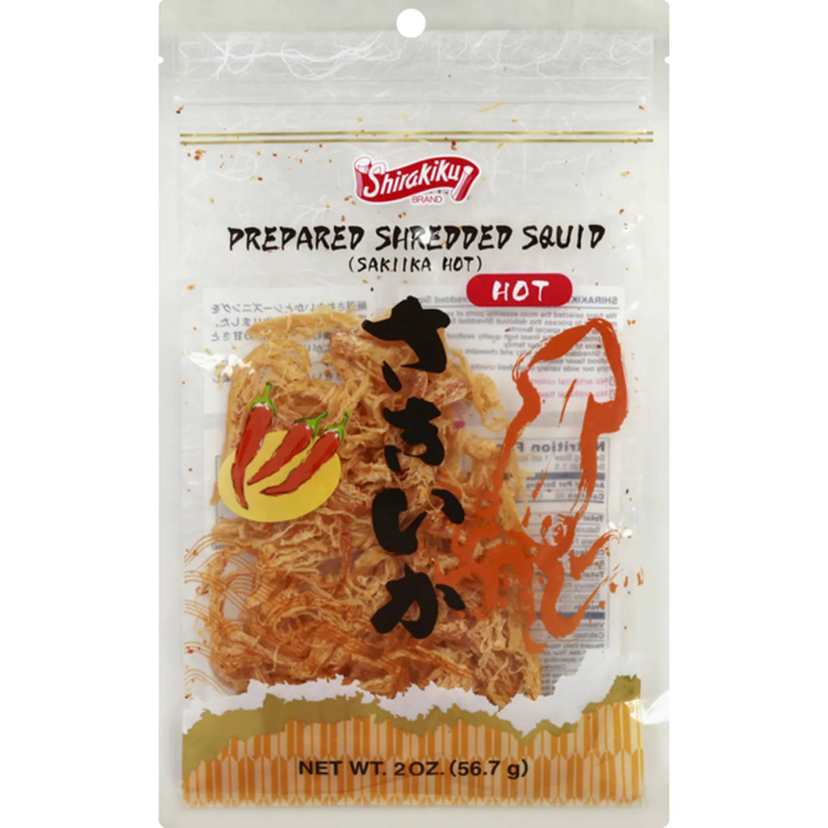 Shirakiku Hot Shredded Squid 2oz - A&E Foodstore