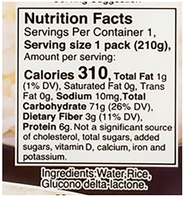 Shirakiku Microwavable White Rice 210g - A&E Foodstore