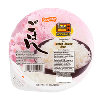 Shirakiku Microwavable White Rice 210g - A&E Foodstore