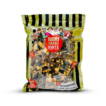 Shirakiku Nori Maki Mate Rice Crackers With Seaweed 16oz - A&E Foodstore