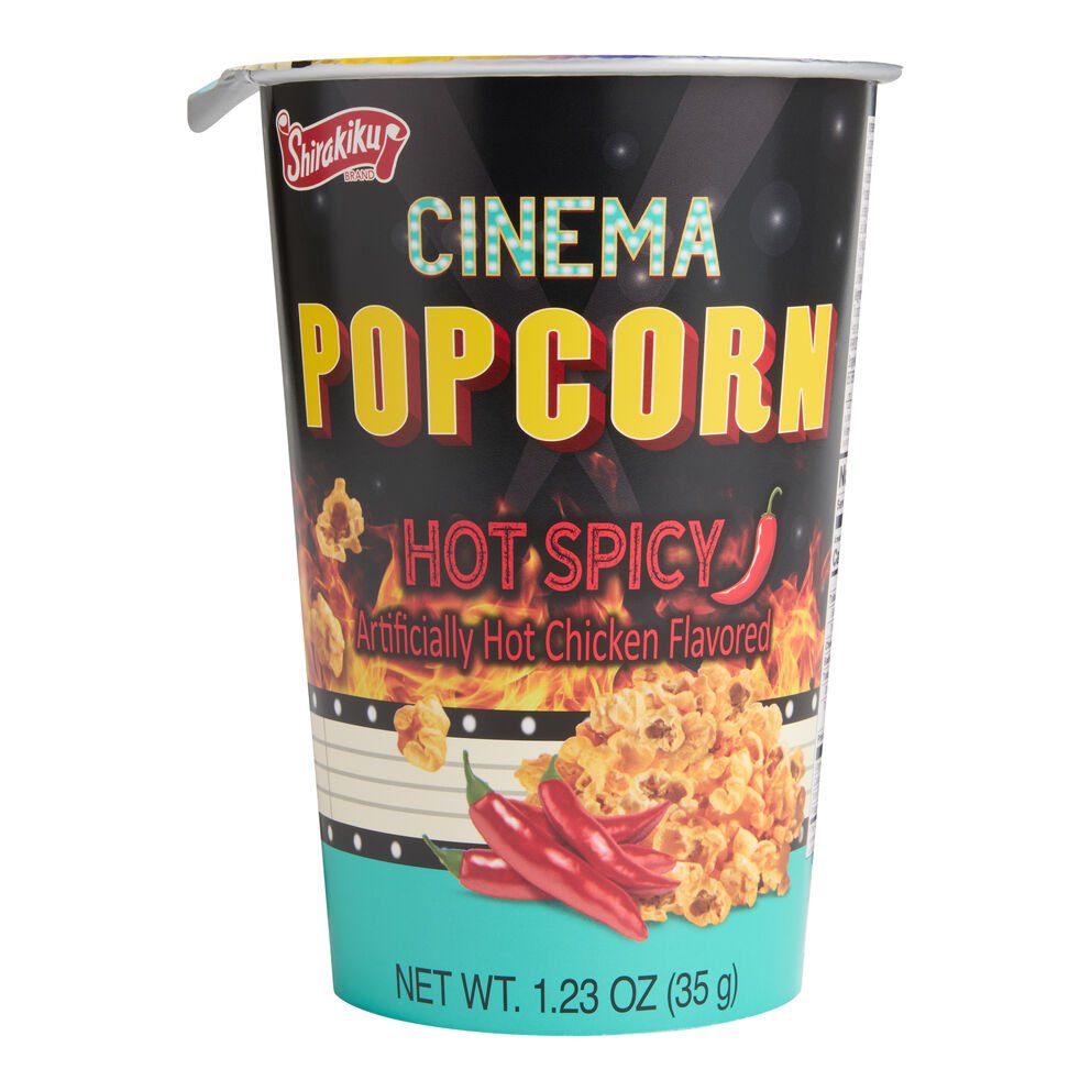 Shirakiku Spicy Popcorn 1.23oz - A&E Foodstore