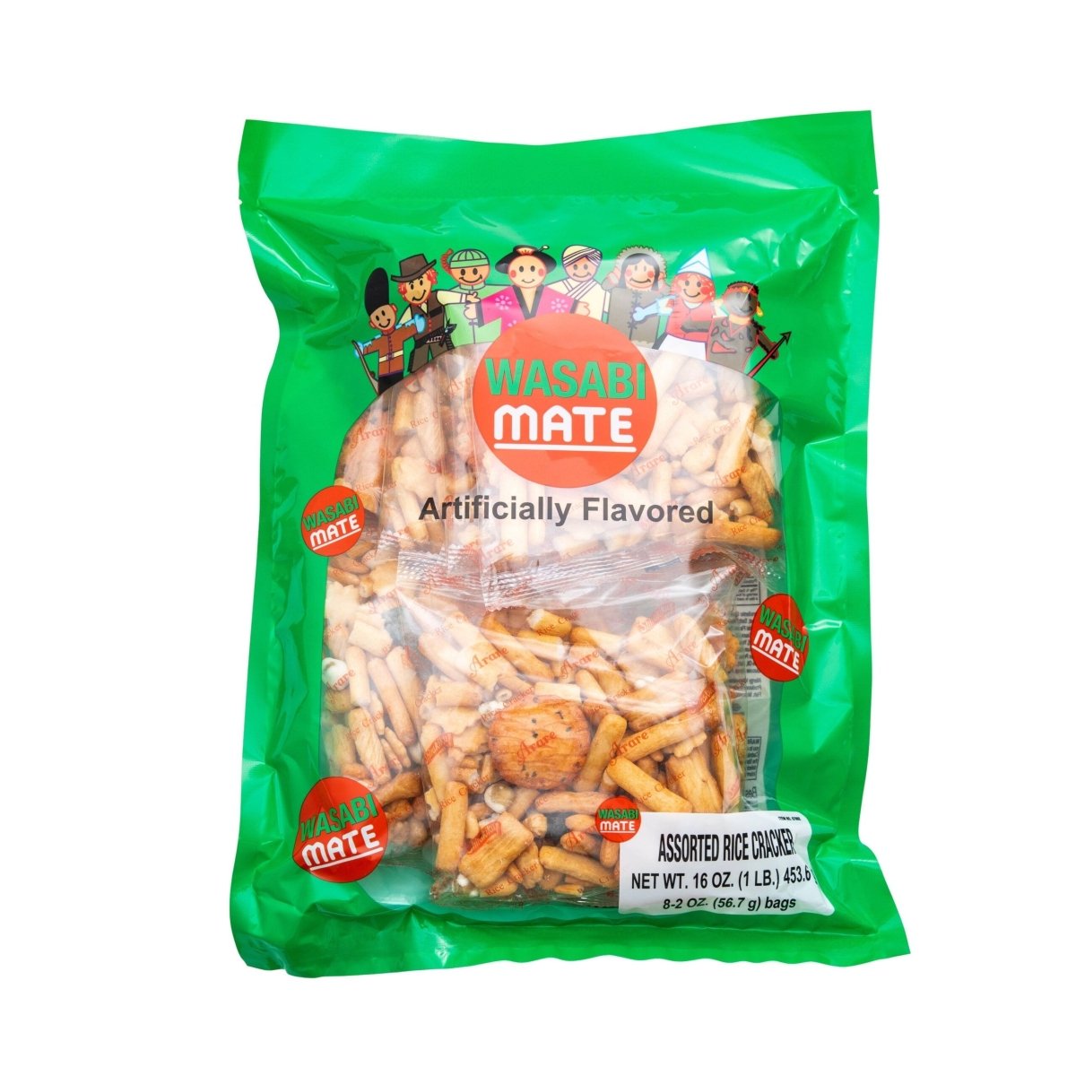 Shirakiku Wasabi Mate Assorted Rice Crackers 16oz - A&E Foodstore