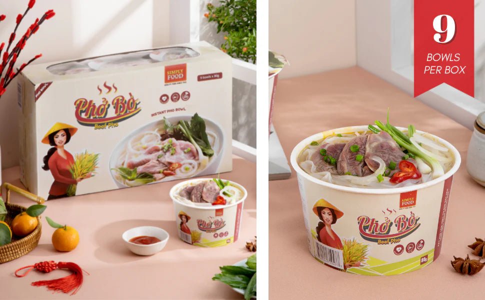 Simply Food Beef Flavored Instant Pho Noodle Bowl - A&E Foodstore