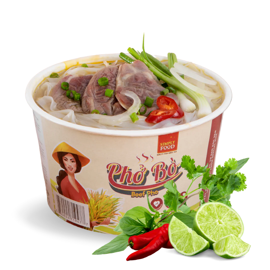 Simply Food Beef Flavored Instant Pho Noodle Bowl - A&E Foodstore