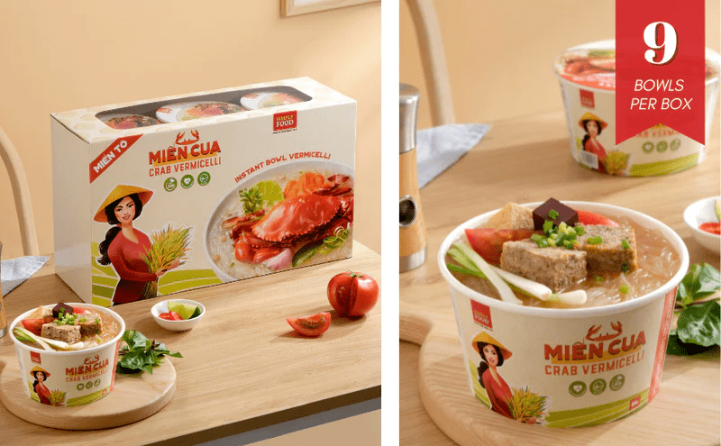 Simply Food Crab Vermicelli Glass Instant Noodle Bowl - A&E Foodstore