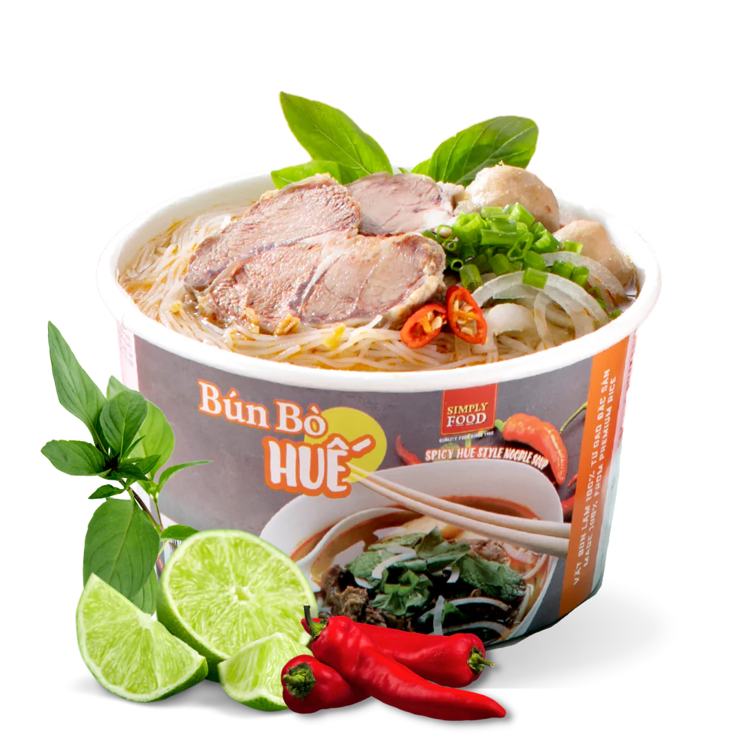 Simply Food Hue Style Instant Rice Noodle Soup Bowl - A&E Foodstore