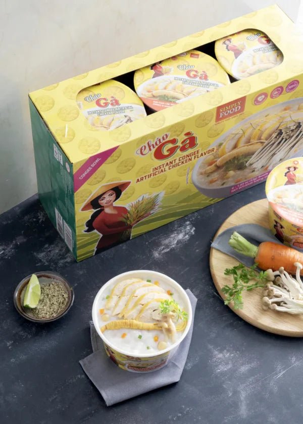 Simply Food Instant Congee Chicken Flavor Bowl 1.83oz - A&E Foodstore