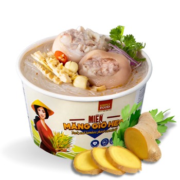 Simply Food Pork and Bamboo Shoot Glass Vermicelli Glass Instant Noodle Bowl - A&E Foodstore