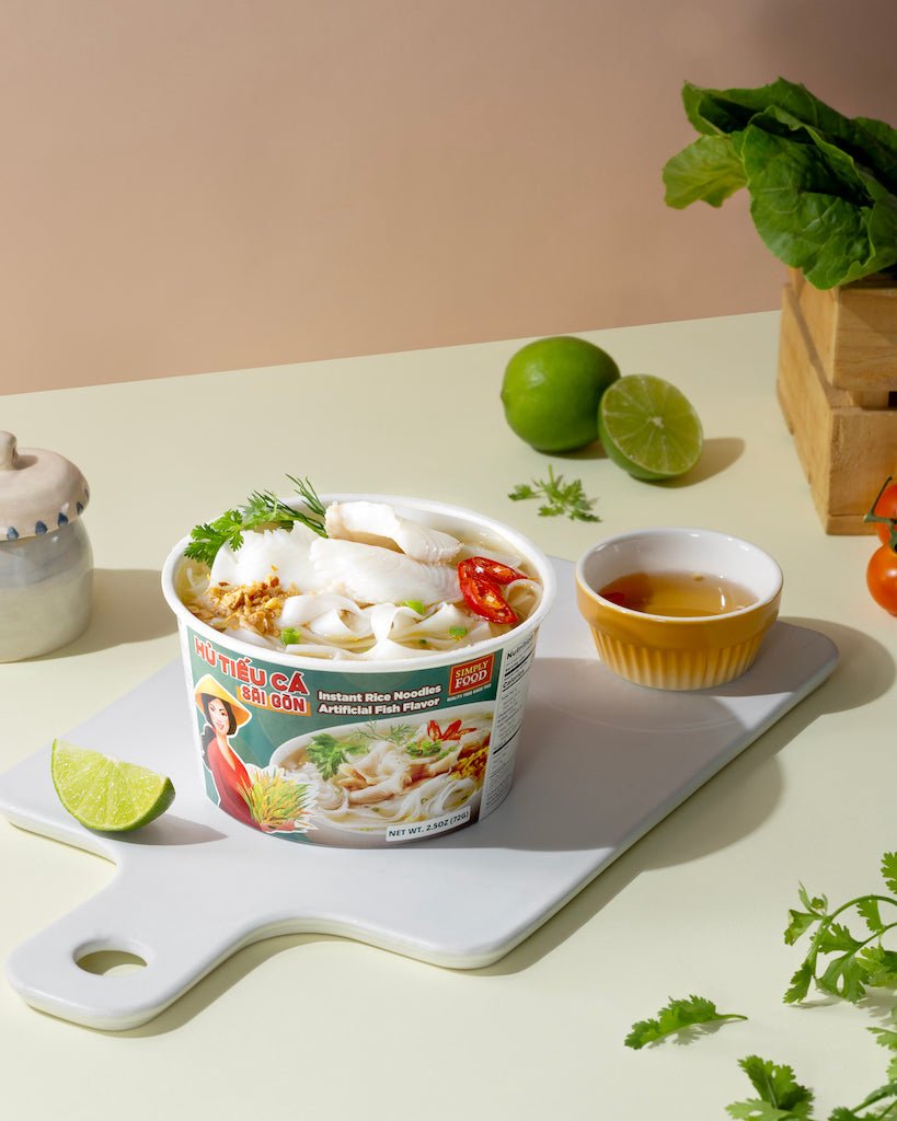 Simply Food Saigon Fish Instant Rice Noodle Soup Bowl - A&E Foodstore