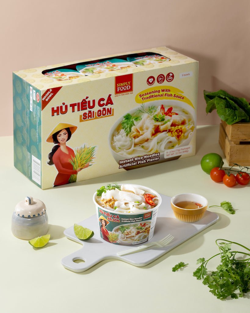 Simply Food Saigon Fish Instant Rice Noodle Soup Bowl - A&E Foodstore