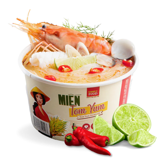 Simply Food Tom Yum Vermicelli Glass Instant Noodle Bowl