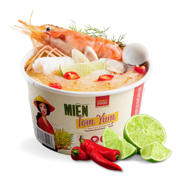 Simply Food Tom Yum Vermicelli Glass Instant Noodle Bowl - A&E Foodstore