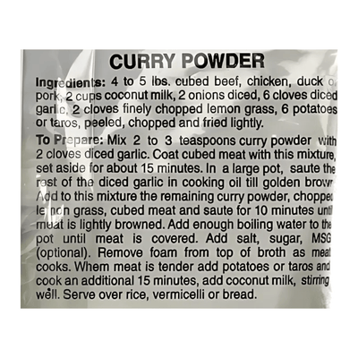 Sing Kung Curry Powder (Mild) 2oz - A&E Foodstore