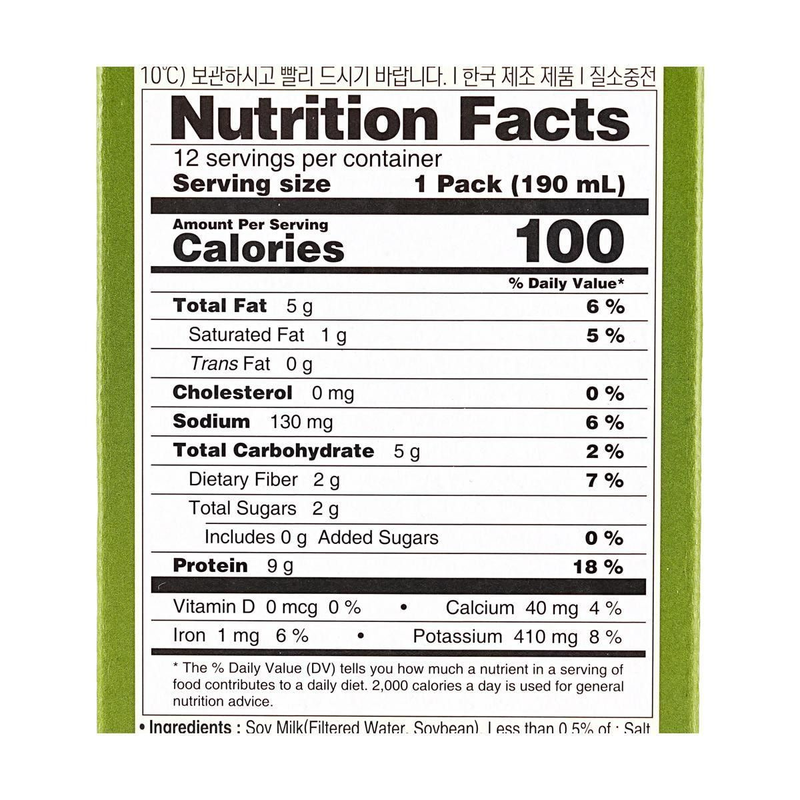 [Maeil] High Protein Soy Milk - 190ml x 12 Pack