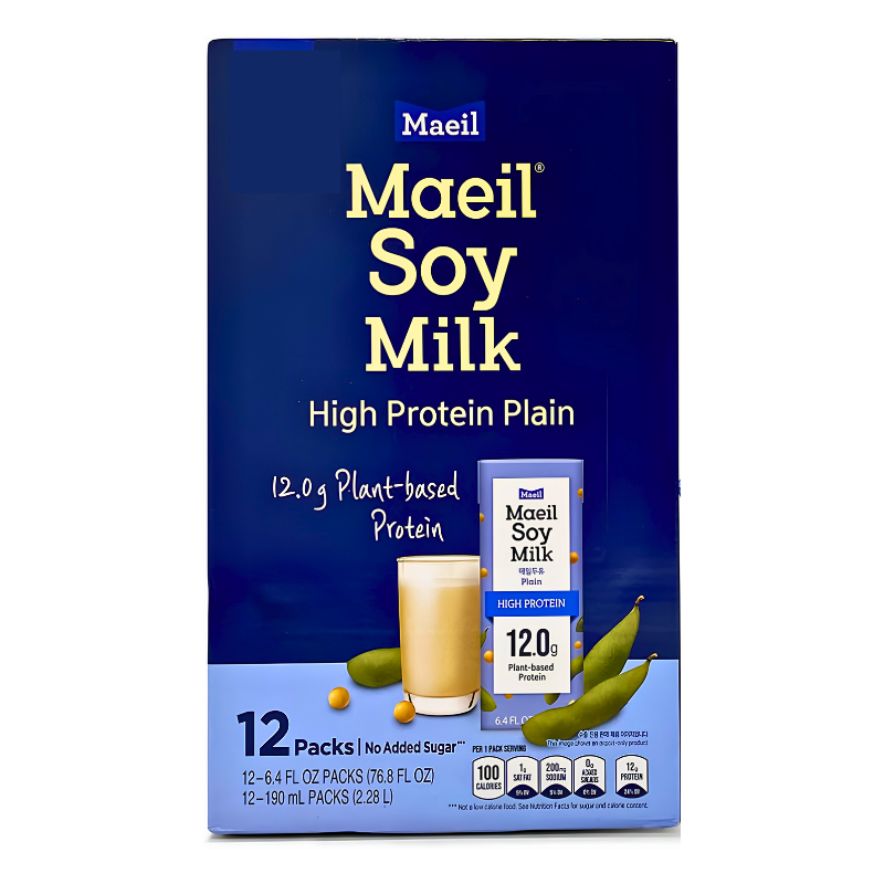 [Maeil] Soy Milk Unsweetened - 190ml x 12 Pack