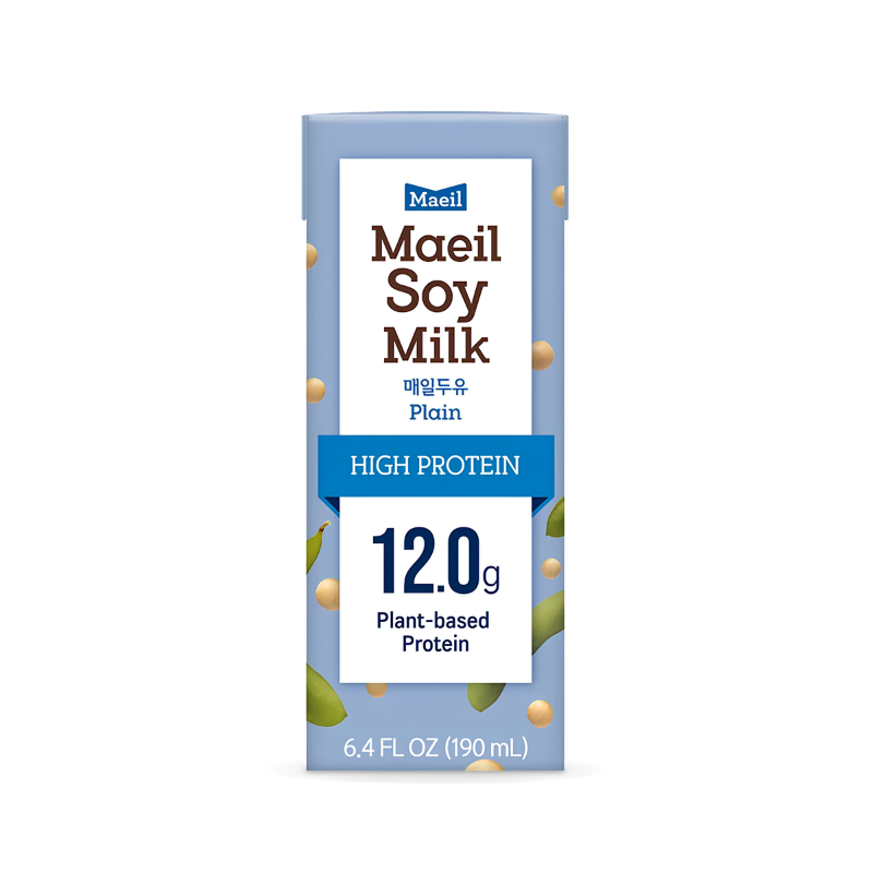 [Maeil] Soy Milk Unsweetened - 190ml x 12 Pack