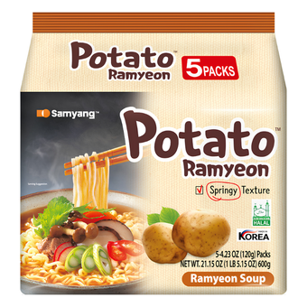 [Samyang] Potato Ramyeon Soup - 120g x 5Pack