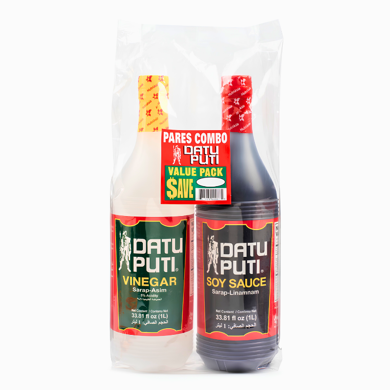 [Datu Puti] Vinegar & Soy Sauce Pack - 2x1L