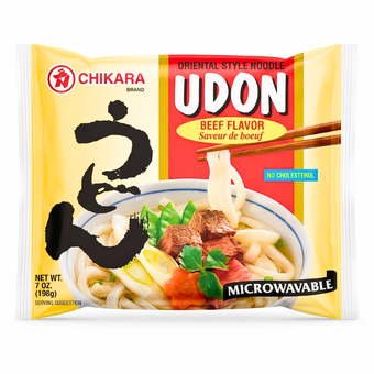 [Chikara] Beef Flavor Udon Noodles - 7oz